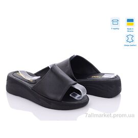 Фотография Шлепки женские облегченные Лето Лідія ч.ш. (6 пар р.36-41) "Golden Natali" недорого оптом от прямого поставщика