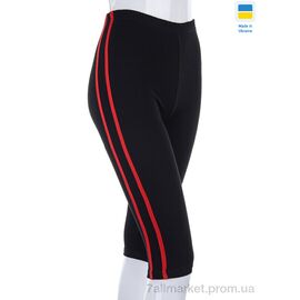 Фотография Бриджи женские Лето Бриджі смужка червоний (4XL) (2 шт. р.сетка One size) "VIOLA" недорого оптом от прямого поставщика