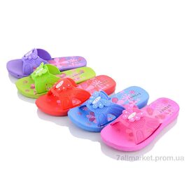 Фотография Шлепки детские летние Лето 3285-1 mix (36 пар р.30-35) "Sydney" недорого оптом от прямого поставщика