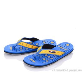 Фотография Шлепки мужские пляжные Лето KME764 blue (12 пар р.41-46) "Dan Marest" недорого оптом от прямого поставщика