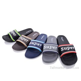 Фотография Шлепки мужские пляжные Лето 959 mix (12 пар р.40-45) "Alex" недорого оптом от прямого поставщика