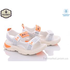 Фотография Босоножки детские летние Лето F02X-6 оранж (8 пар р.26-31) "PALIAMENT" недорого оптом от прямого поставщика
