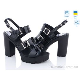 Босоніжки жіночі літні Літо MV БС152 ч.лак (6 пар р.36-40) "A.Dama" недорого оптом від прямого постачальника