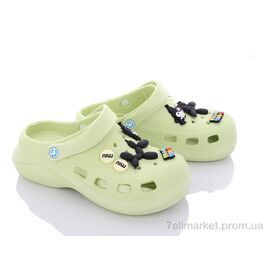 Крокси жіночі літні Літо 8513-1 green (10 пар р.36-40) "КалориЯ" недорого оптом від прямого постачальника