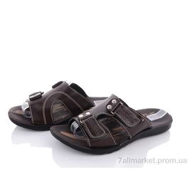 Шльопанці чоловічі пляжні Літо Splinder brown (6 пар р.40-44) "DeMur" недорого оптом від прямого постачальника