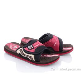 Шльопанці дитячі літні Літо 1284 бордовий (7 пар р.30-31) "КалориЯ" недорого оптом від прямого постачальника