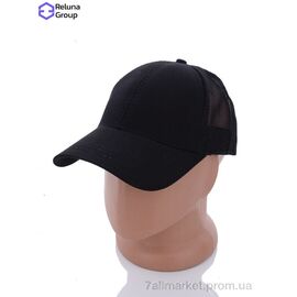 Фотография Кепка для мужчин Лето ET002-4 black (3 шт. р.сетка One size) "Reluna Group" недорого оптом от прямого поставщика