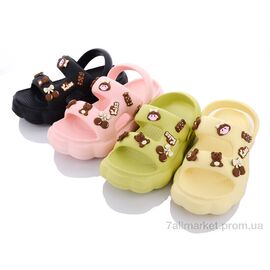 Фотография Босоножки женские летние Лето W873mix (12 пар р.36-41) "CAP" недорого оптом от прямого поставщика