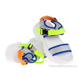 Босоніжки жіночі літні Літо Prime 152937 срібний (8 пар р.36-41) "Prime-Opt" недорого оптом від прямого постачальника