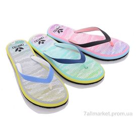 Фотография Шлепки женские облегченные Лето H52 mix (12 пар р.36-41) "Inblue" недорого оптом от прямого поставщика