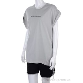 Фотография Женский костюм Лето 3176-009-5 grey (3 шт. р.сетка S-L) "Мир" недорого оптом от прямого поставщика