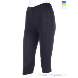 Фотография Бриджи женские Лето Бриджі чорні каміння чорний супер-батал (3 шт. р.сетка 58-62) "VIOLA" недорого оптом от прямого поставщика