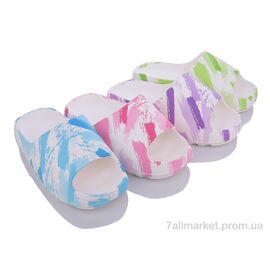 Шльопанці жіночі полегшені Літо H700 mix (12 пар р.35-40) "Deshman" недорого оптом від прямого постачальника