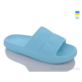 Шльопанці жіночі полегшені Літо 106 блакитний (8 пар р.36-41) "Inblue" недорого оптом від прямого постачальника
