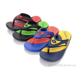 Фотография Шлепки детские летние Лето 9015B-17 mix (24 пар р.30-35) "Obuvok" недорого оптом от прямого поставщика