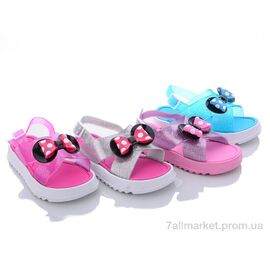 Босоніжки дитячі літні Літо 8434-14 mix (24 пар р.30-35) "Obuvok" недорого оптом від прямого постачальника