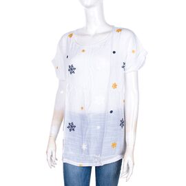 футболка жіноча 703 white (08500) р.XL-4XL "Obuv OK2" недорого оптом від прямого постачальника