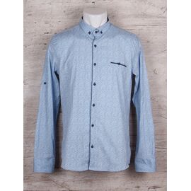 Сорочка чоловіча R18 blue р.M-3XL "Mitat" недорого оптом від прямого постачальника