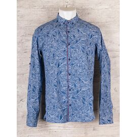 Сорочка чоловіча R53 blue р.M-2XL "Mitat" недорого оптом від прямого постачальника