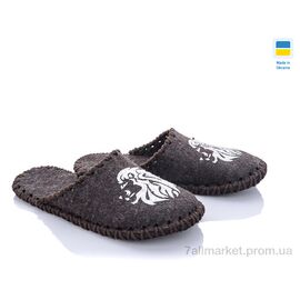 Тапки чоловічі домашні Весна/осінь 309М коричневий (9 пар р.40-45) "Active" недорого оптом від прямого постачальника