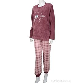 Фотография Пижама женская Весна/осень 94110 bordo (4 шт. р.сетка S-XL) "Nicoletta" недорого оптом от прямого поставщика