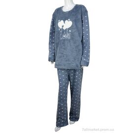 Фотография Пижама женская Весна/осень 3016 grey (4 шт. р.сетка XL-4XL) "Nicoletta" недорого оптом от прямого поставщика