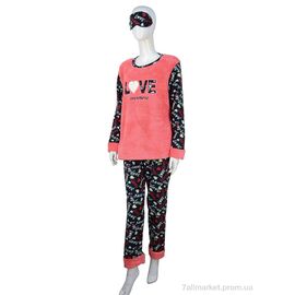 Фотография Пижама женская Весна/осень 8218 black (4 шт. р.сетка M-2XL) "Nicoletta" недорого оптом от прямого поставщика