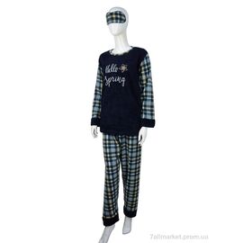 Фотография Пижама женская Весна/осень 8211 grey (3 шт. р.сетка 3XL-5XL) "Nicoletta" недорого оптом от прямого поставщика