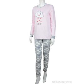 Піжама жіноча Весна/осінь 96689 grey (4 шт. р.сіткаS-XL) "Nicoletta" недорого оптом від прямого постачальника