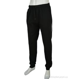 Спортивні штани чоловічі Весна/осінь A001-1 black (5 шт. р.сіткаS-2XL) "Novac" недорого оптом від прямого постачальника