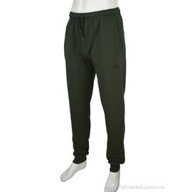 Спортивні штани чоловічі Весна/осінь A001-2 khaki (5 шт. р.сіткаS-2XL) "Novac" недорого оптом від прямого постачальника