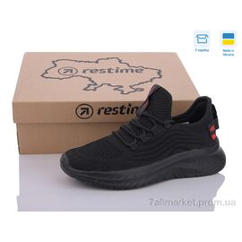Кросівки жіночі модні Літо EWL24025 black (8 пар р.36-41) "Restime" недорого оптом від прямого постачальника