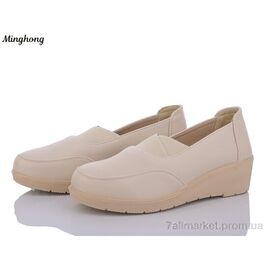 Туфлі жіночі стильні Весна/осінь 797 beige-old (8 пар р.37-42) "Minghong" недорого оптом від прямого постачальника