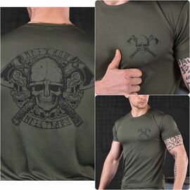 Футболка чоловіча 251 khaki Coolmax р.M-3XL "Madoka" недорого оптом від прямого постачальника