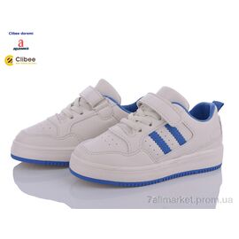 Кросівки дитячі модні Весна/осінь EC22 white-blue (6 пар р.25-30) "Clibee-Doremi" недорого оптом від прямого постачальника