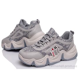 Фотография Кроссовки женские модные Весна/осень Prime P-N8220 gray (5 пар р.36-40) "Prime-Opt" недорого оптом от прямого поставщика