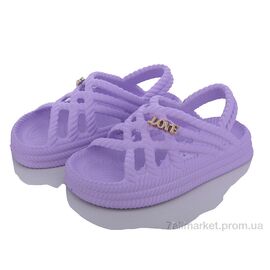 Фотография Босоножки детские летние Лето EF7070 violet (6 пар р.28-35) "Deshman" недорого оптом от прямого поставщика
