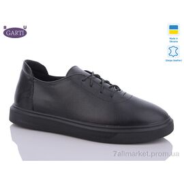 Кросівки жіночі модні Весна/осінь 404 чорна шкіра (6 пар р.36-40) "Garti" недорого оптом від прямого постачальника