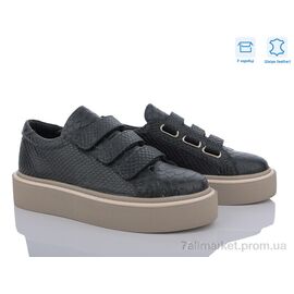 Кросівки жіночі модні Весна/осінь 2028 чорний (8 пар р.36-40) "Mona Lisa" недорого оптом від прямого постачальника