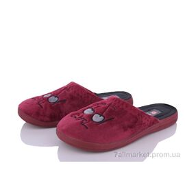 Тапки жіночі для будинку Весна/осінь GZ004-2 bordo (6 пар р.36-40) "Soylu" недорого оптом від прямого постачальника