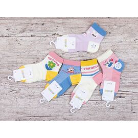 Шкарпетки дитячі на дівчинку D693-4 mix р.3-5 "Jelzin" недорого оптом від прямого постачальника