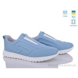 Кросівки жіночі модні Весна/осінь 645 блакитний (6 пар р.37-42) "Mona Lisa" недорого оптом від прямого постачальника