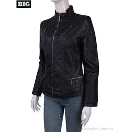 Куртка жіноча Весна/осінь 2031 black (5 шт. р.сіткаS-2XL) "BIG" недорого оптом від прямого постачальника
