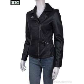 Куртка жіноча Весна/осінь 2002 black (5 шт. р.сіткаS-2XL) "BIG" недорого оптом від прямого постачальника