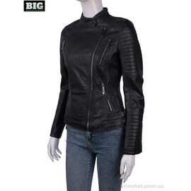 Куртка жіноча Весна/осінь 2021 black (5 шт. р.сіткаS-2XL) "BIG" недорого оптом від прямого постачальника
