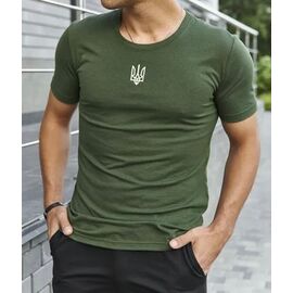 Фотография Футболка мужская 1798 khaki р.48-56 "Алия" недорого оптом от прямого поставщика