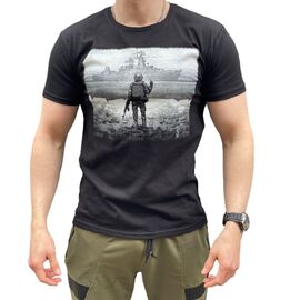 Футболка чоловіча 17048 black р.48-56 "Алия" недорого оптом від прямого постачальника