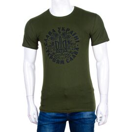 Футболка чоловіча 1911 khaki р.48-56 "Алия" недорого оптом від прямого постачальника
