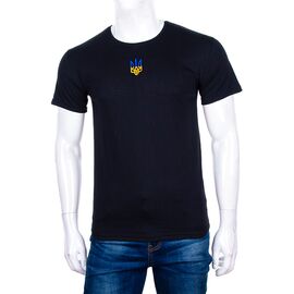 Фотография Футболка мужская 1912 black р.48-56 "Алия" недорого оптом от прямого поставщика