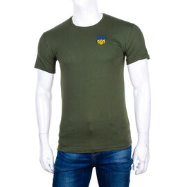 Фотография Футболка мужская 1923 khaki р.48-56 "Алия" недорого оптом от прямого поставщика